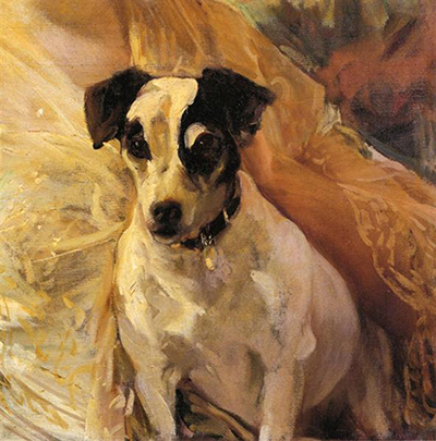 Portrait of a Jack Russell Joaquin Sorolla